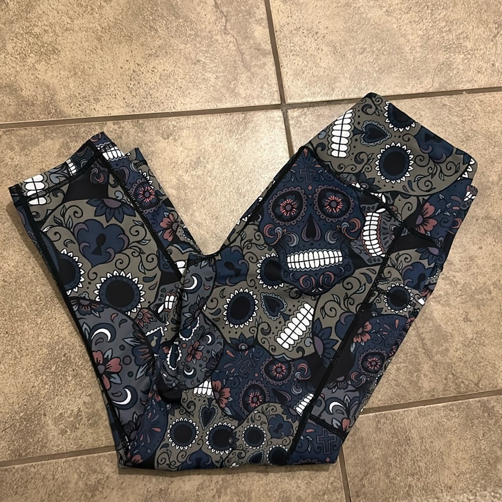 Constantly Varied Gear Midnight Skull Leggings